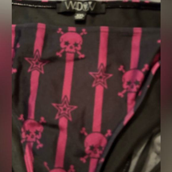 Punk goth skull print 2 pc by WIDOW - Picture 2 of 6